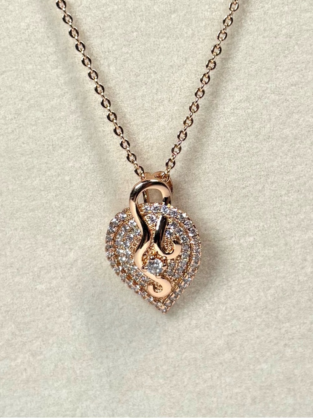 ⚡️18k rose gold-plated pendant necklace